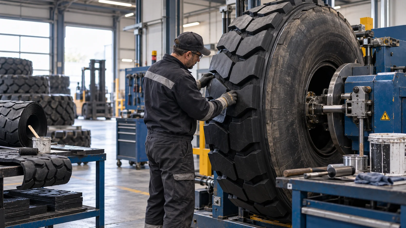 İş Makinası Grubu Soğuk Sistem Lastik Kaplama